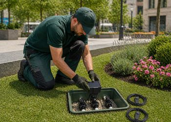 Instalaci&oacute;n del sistema Fliwer en jard&iacute;n